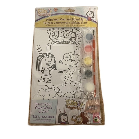 Elinor Wonders Why Paint Your Own Art Board Set NEW PBS Kids - Picture 1 of 3